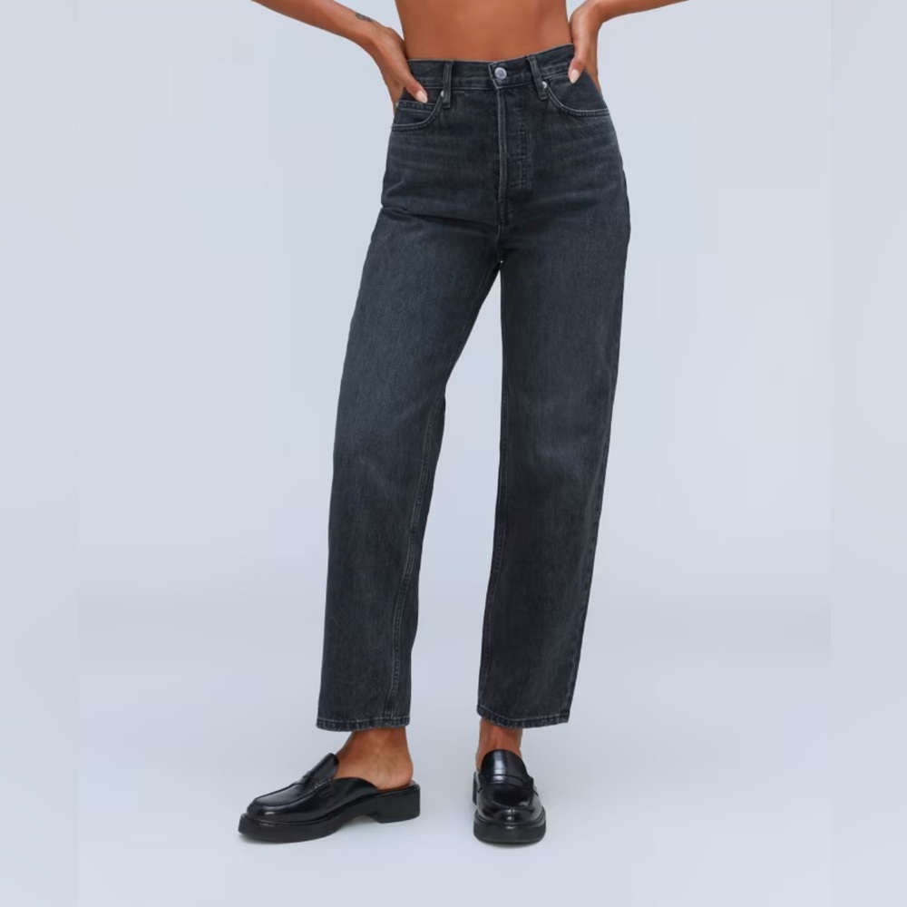 Everlane Rigid Way High Jean - 27 - Worn-in Black - 27.5” Inseam